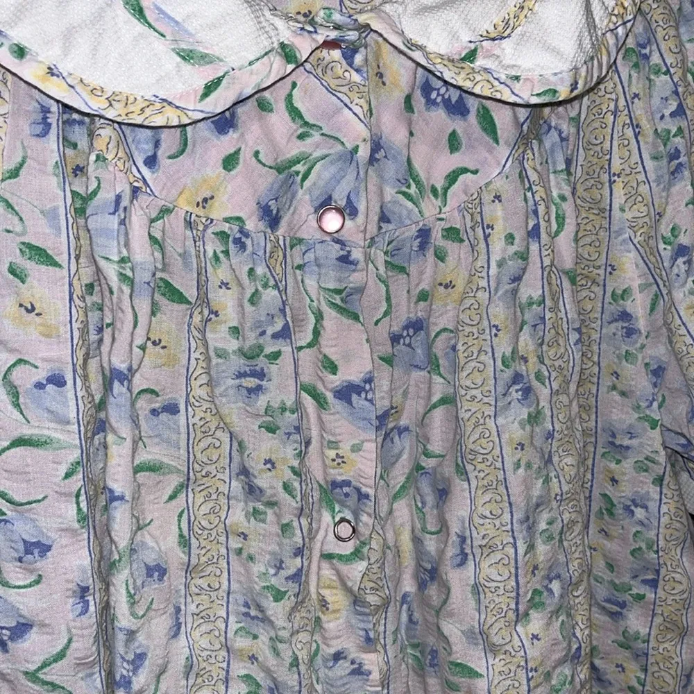 Vintage Coffee Time Mumu • house dress • gardening dress Size undefined - Image 6