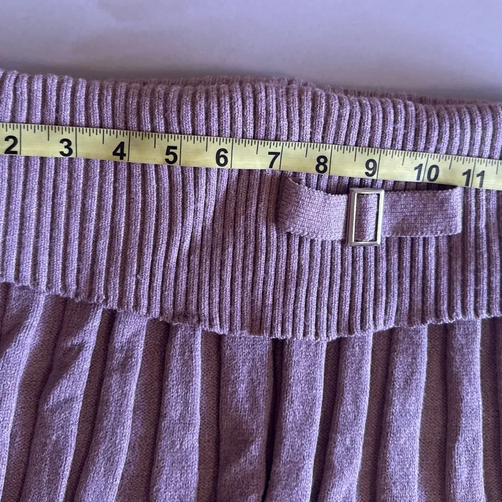 Source Unknown Ribbed Knit Skater Skirt - Soft Pink - Image 3