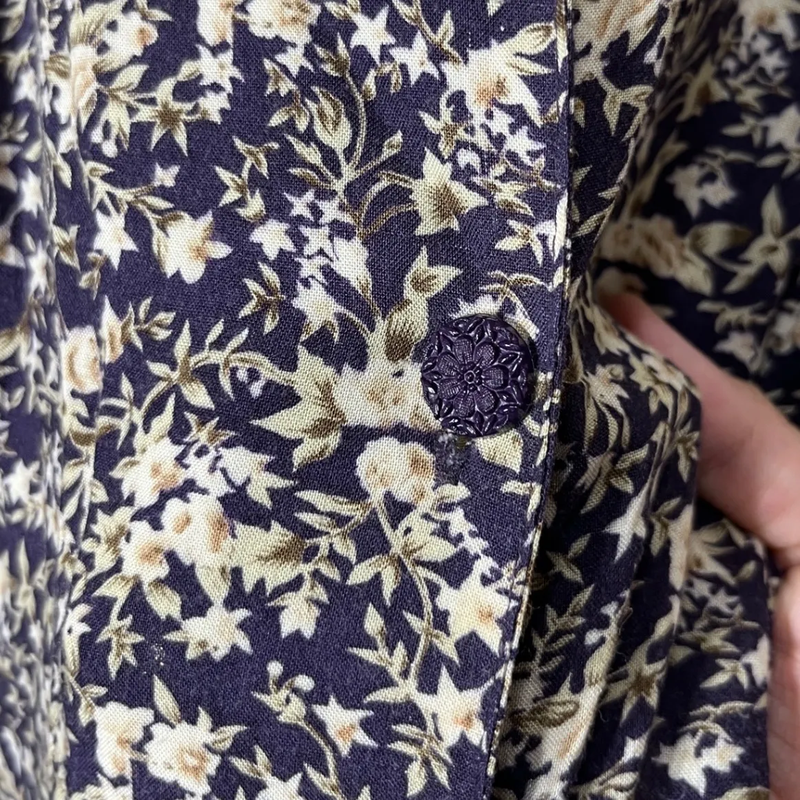 All‎ That Jazz Vintage 90s Floral Maxi Dress Sleeveless Button Front Rayon - Image 5