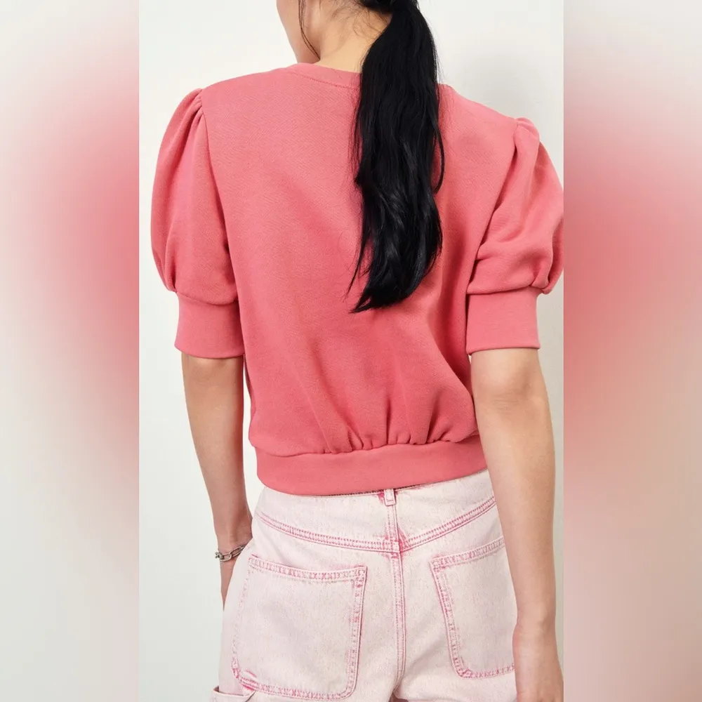 BA&SH TAEL Short puff sleeved sweatshirt - Image 3