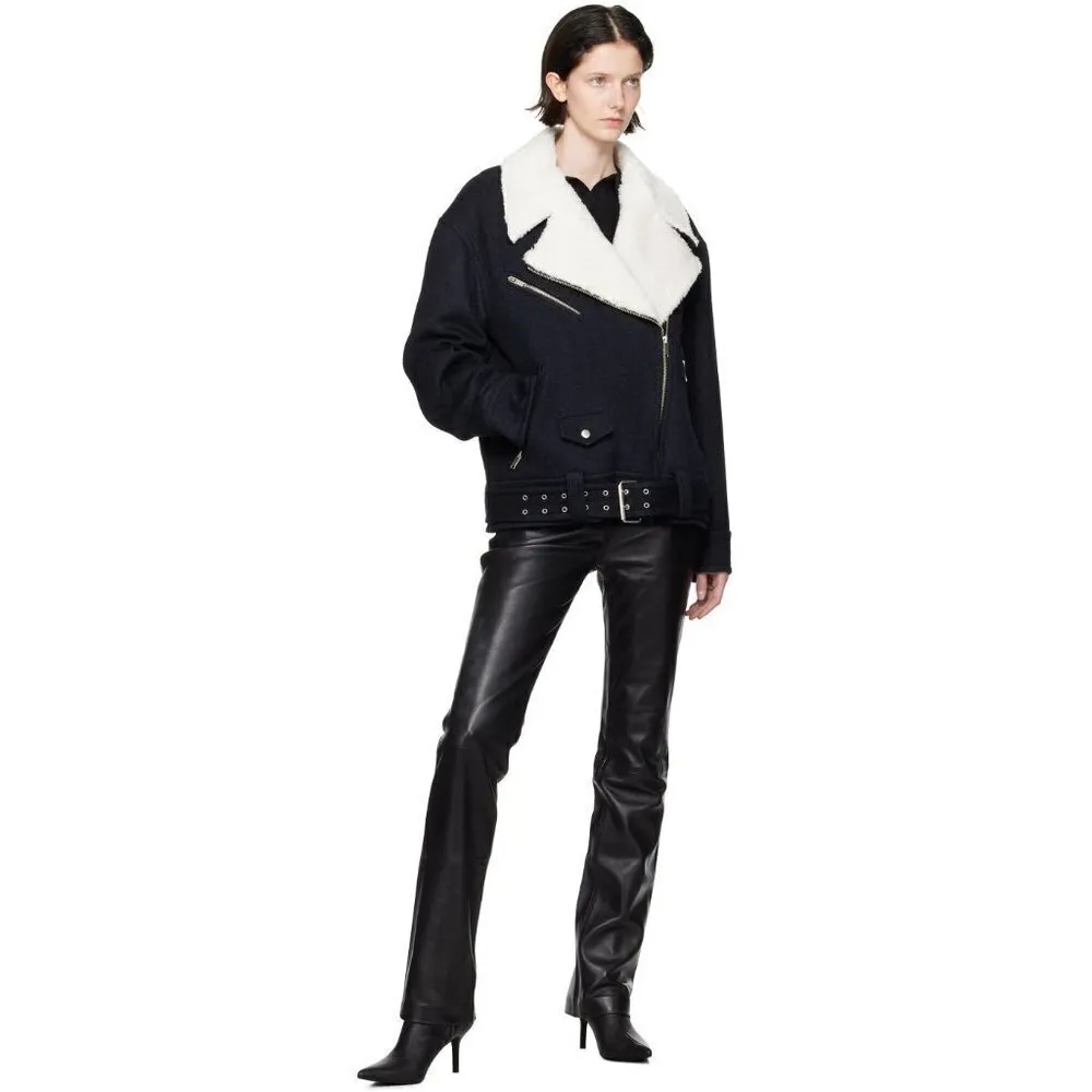 STAND STUDIO Rebecca Leather Pants in Black 36 26 New Womens Trousers Size undefined - Image 13