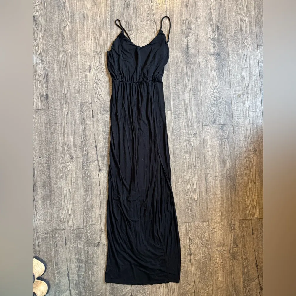 Lulus Watch the Sunset Black Maxi Dress- Medium - Image 4