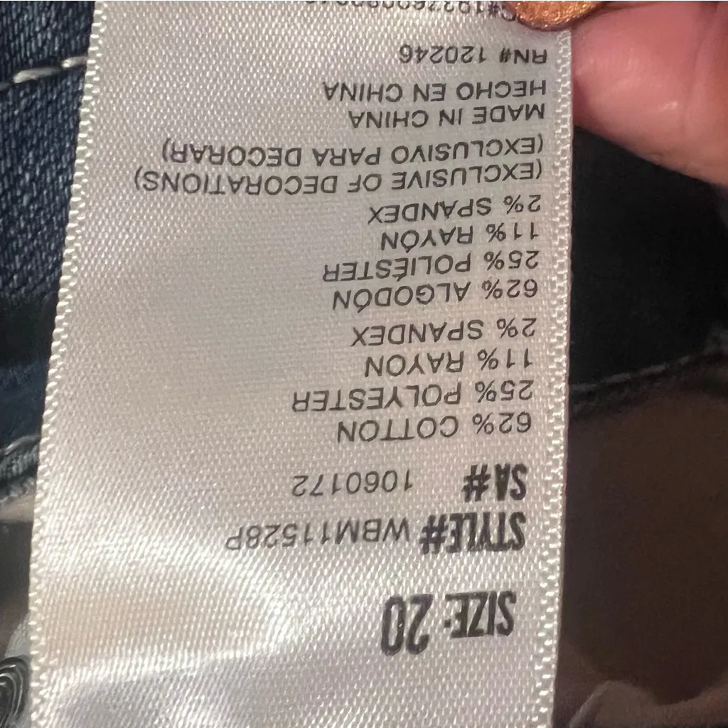 Wallflower‎ Instastretch® Luscious Curvy Bootcut Jeans in Paola Plus Size 20 Blue - Image 15