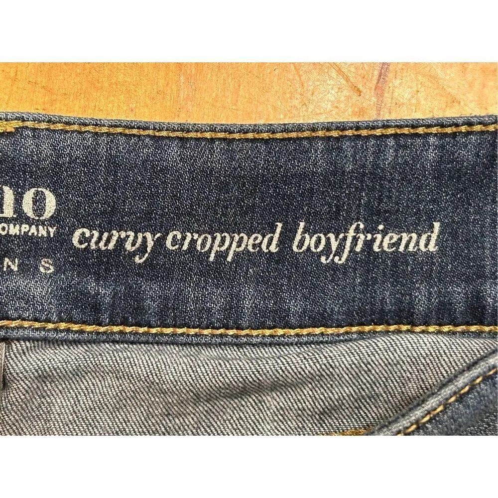 Soho New York & Company Women's Size 4 Curvy Boyfriend Jeans Distressed (4741) - Image 8