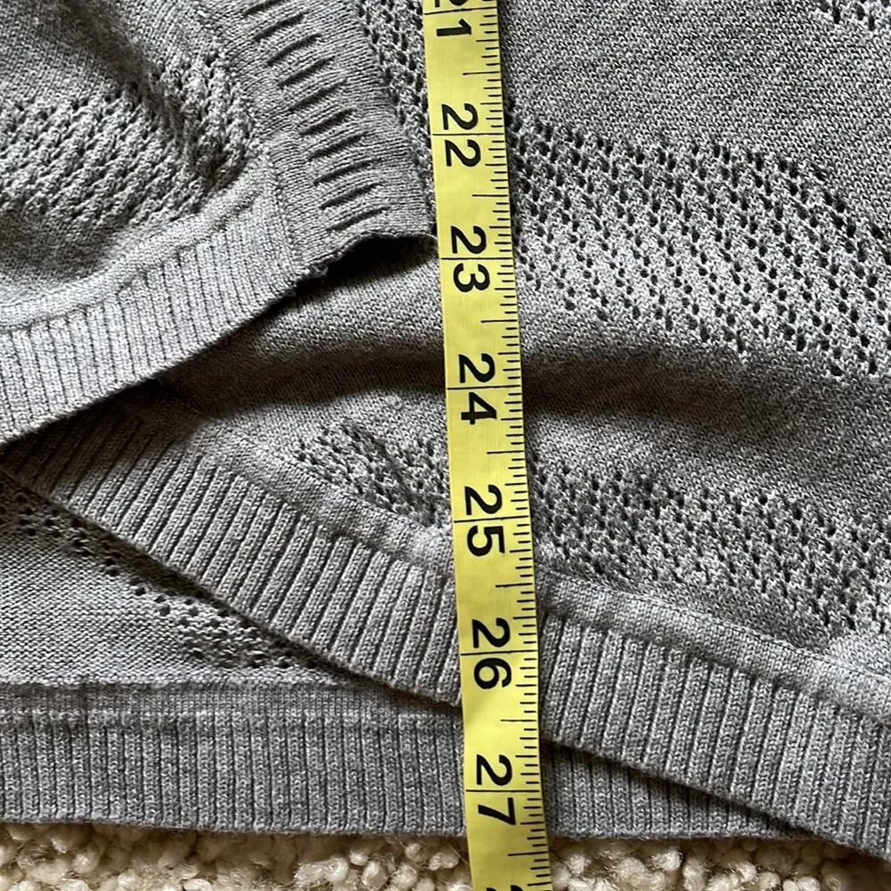 DKNY Jeans cotton grey wrap cardigan - Image 9