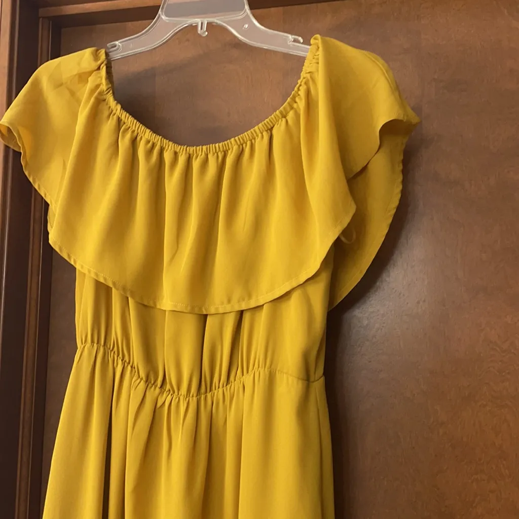 New Sugarlips sexy mustard color dress - Image 2