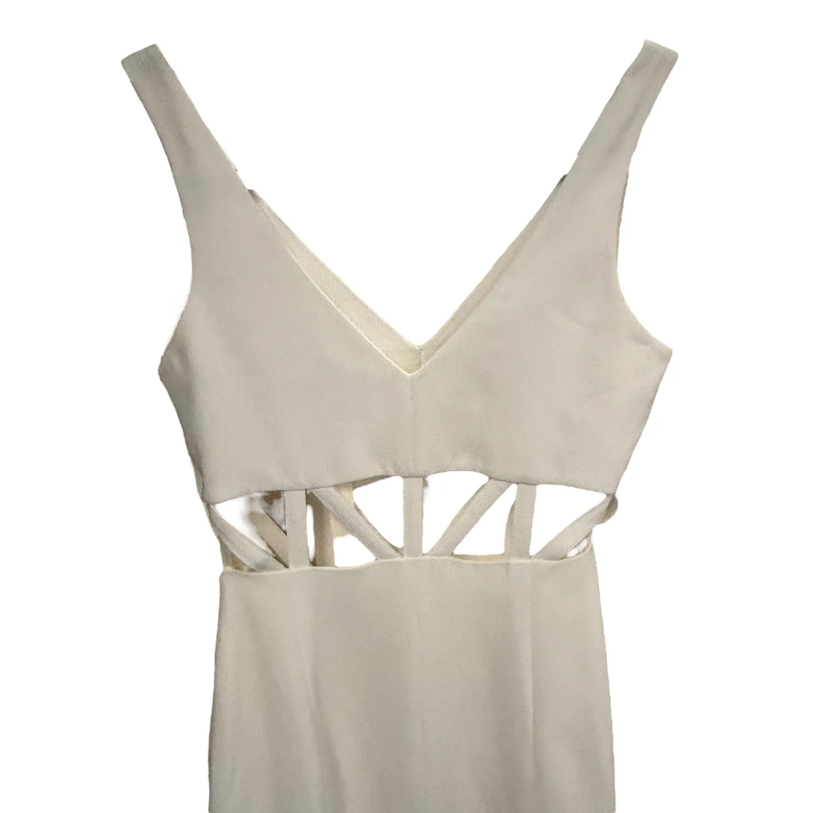 The‎ White House Dress Sleeveless Cutout Bodycon Midi Dress White 6 - Image 5