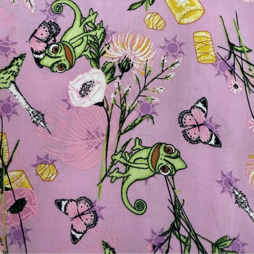 Disney Princess X Hot Topic Tangled Pascal Floral Sweetheart Dress Printed - Image 9