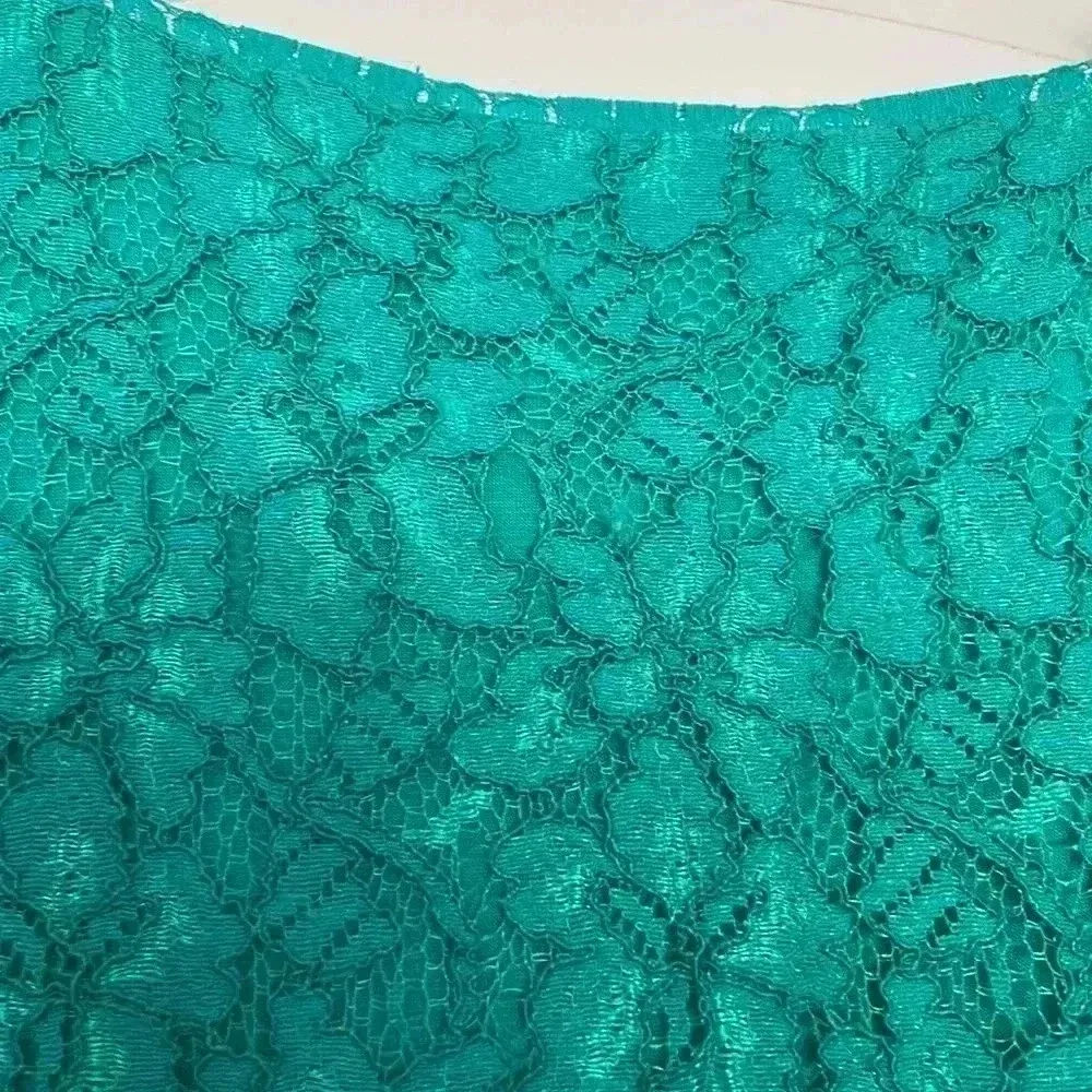 DIANE VON FURSTENBERG Zarita Lace Dress in Parakeet Green Sz 8 - Image 12