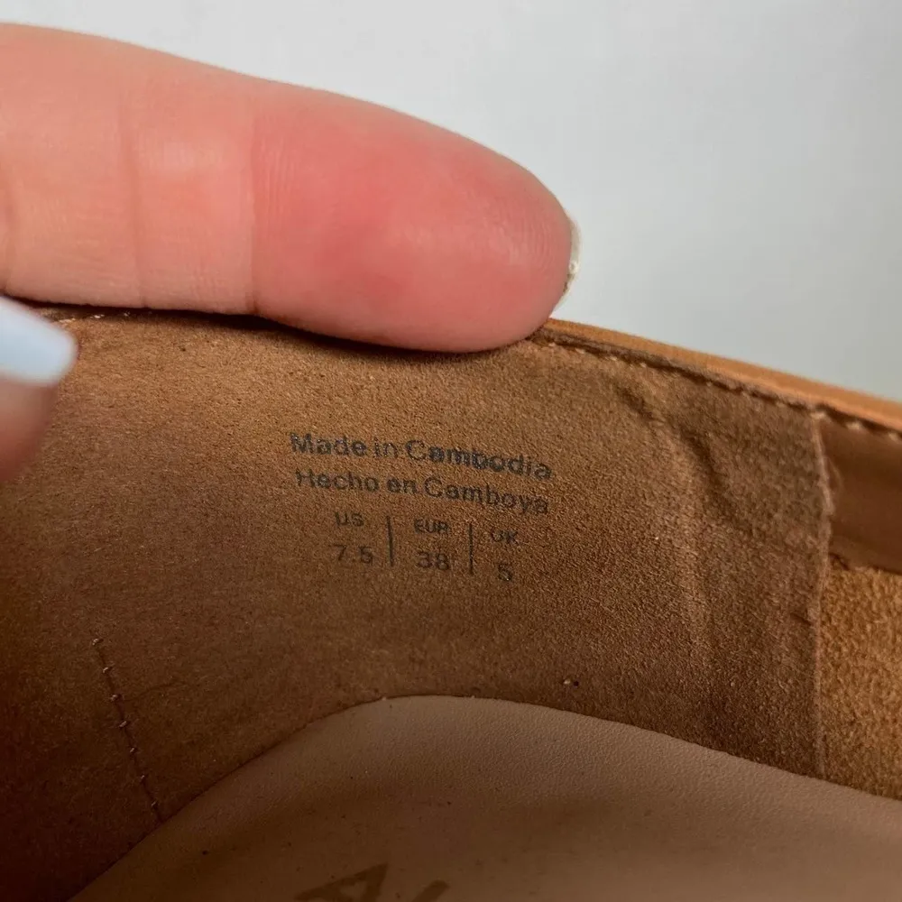 ALDO | Brown‎ Leather Slip On loaded shoes 7.5 - Image 6