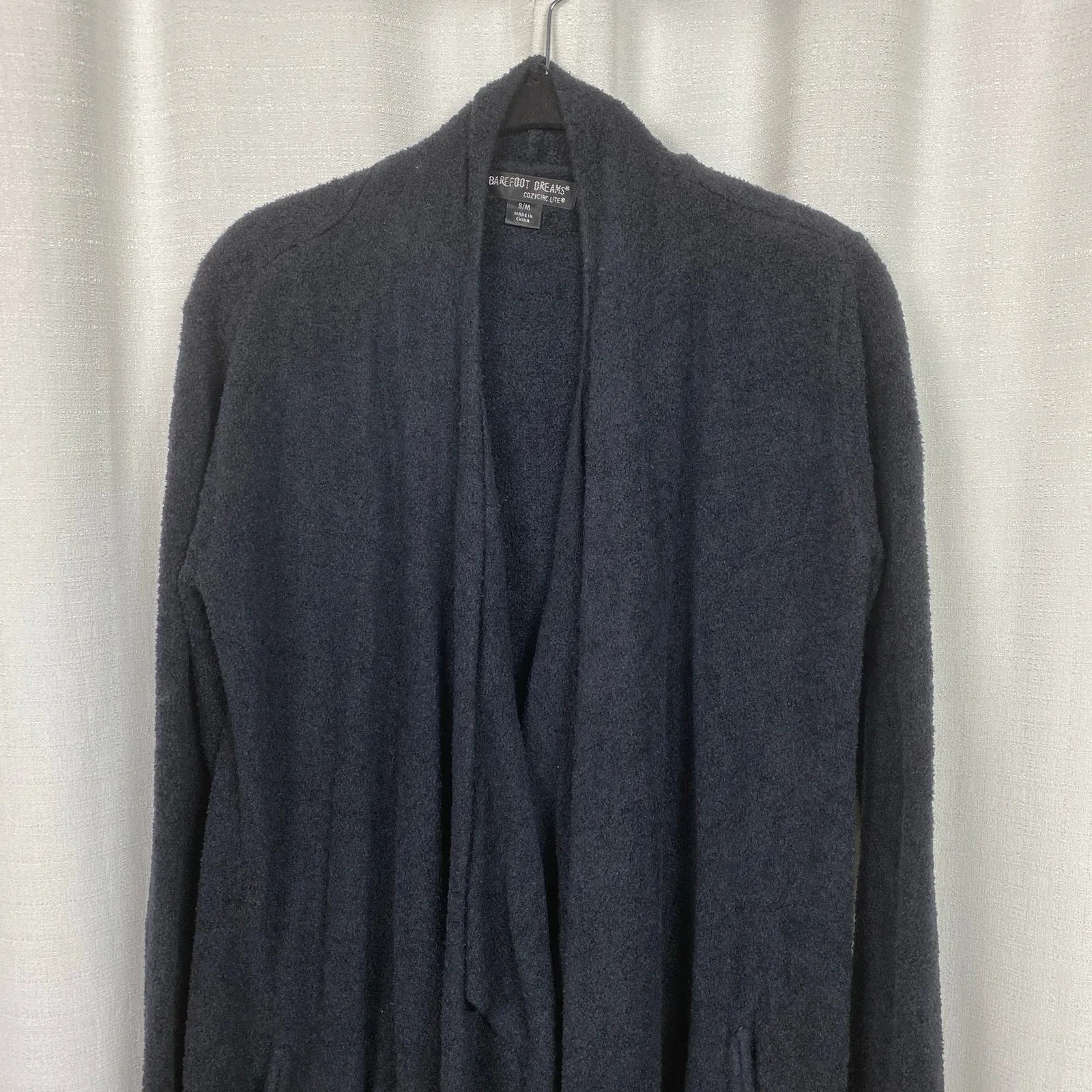 Barefoot Dreams Black Cozychic Lite Island Wrap Waterfall Cardigan Sz.S/M - Image 6