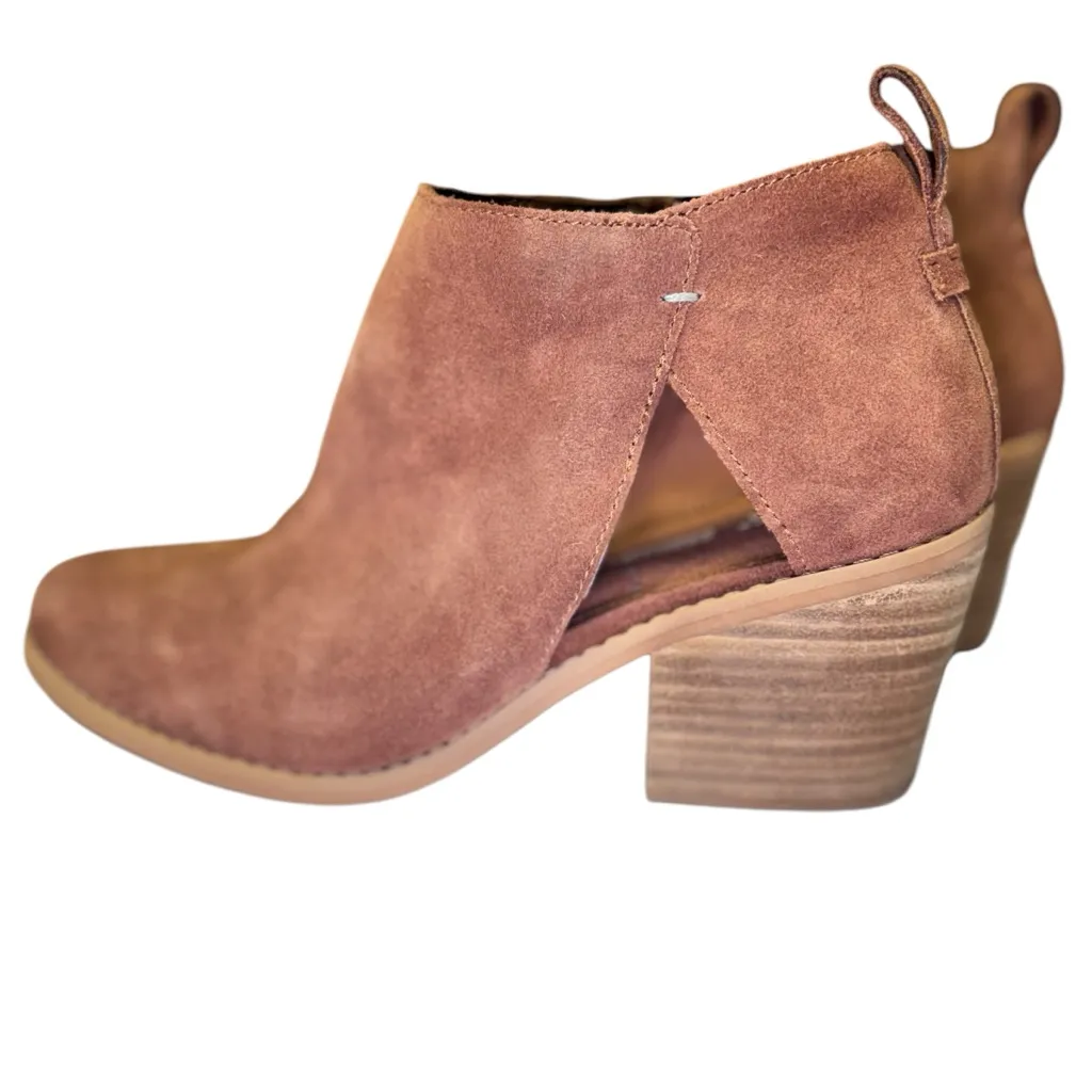 Toms Lea Zippered Round Toe Suede Booties- Womens Size 9‎ - Image 3