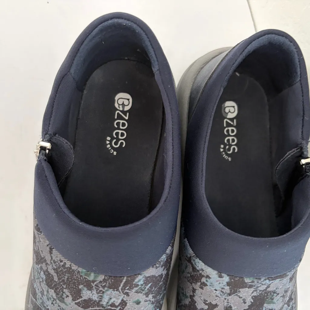 Bzees Lady Multicolor Camo Pattern Slip On With Side Zip Sneakers Size 8.5W - Image 2