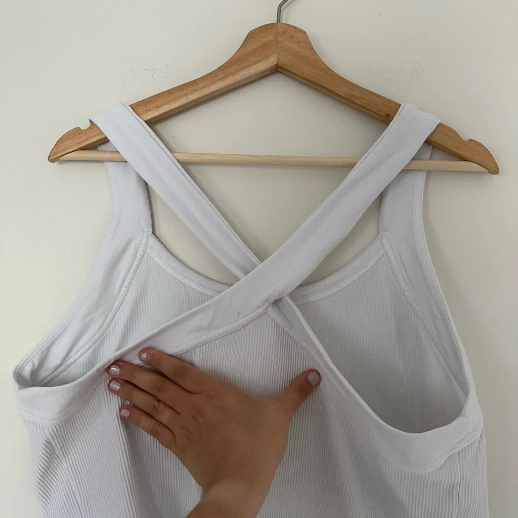 Athleta Horizon Ribbed White Tank - Image 8