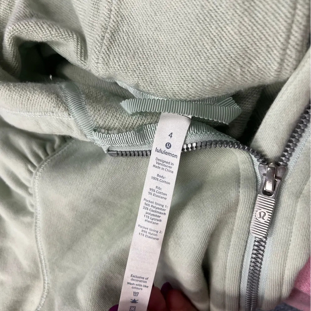 Lululemon Cool & Collected Jacket Sea Breeze Size 4 - Image 7