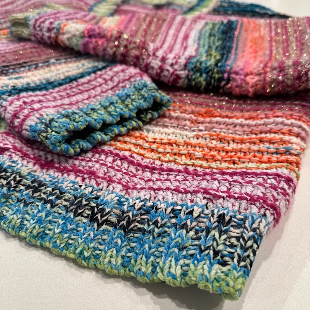 Wild Fable Colorful Knit Cardigan Size Medium - Image 8