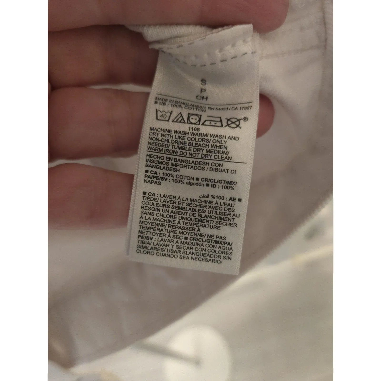 OLD NAVY White Cropped Denim Jean Jacket Women's Size S Small Trucker Style - Image 8