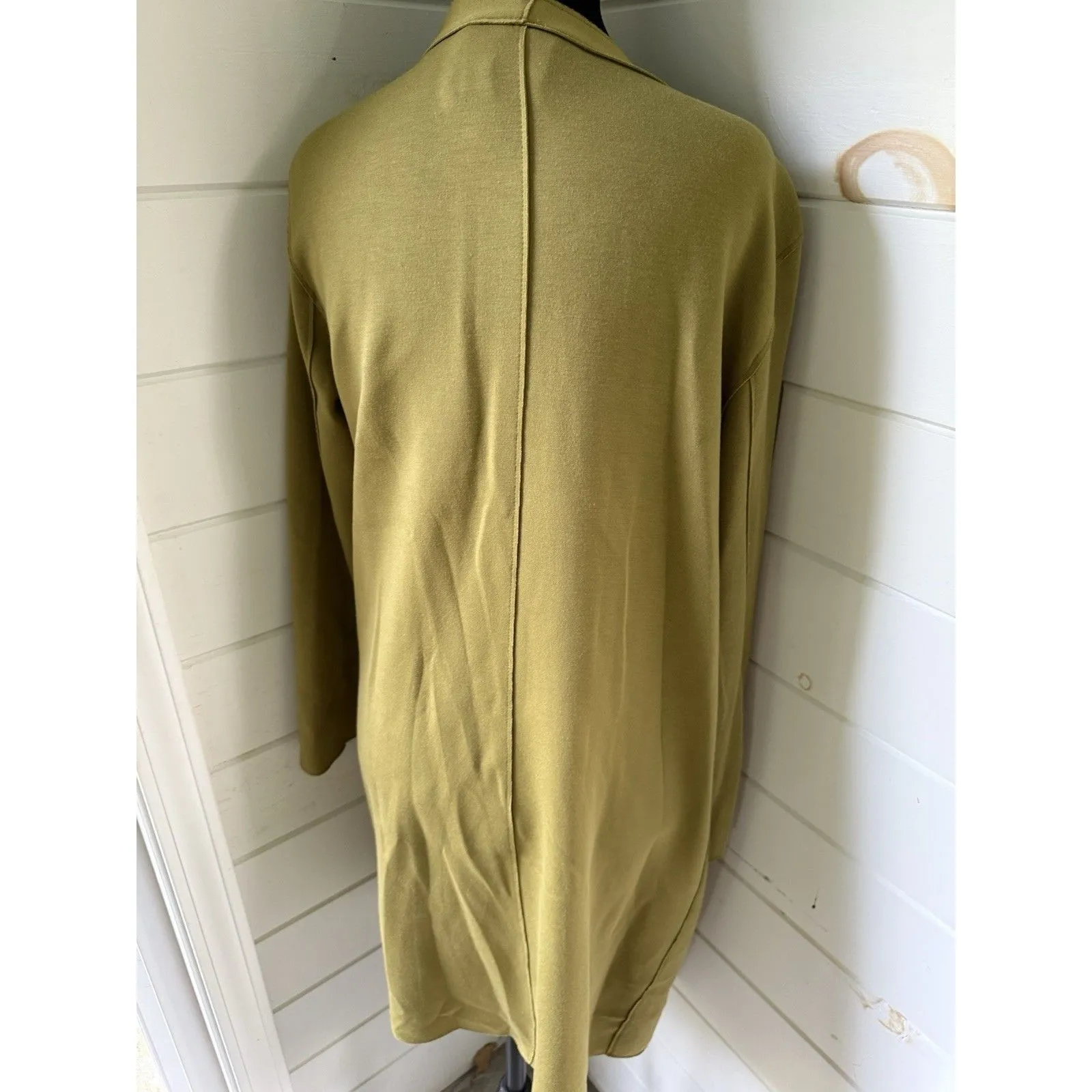 Carolina Belle Long Cardigan Med Chartreuse EUC! - Image 3