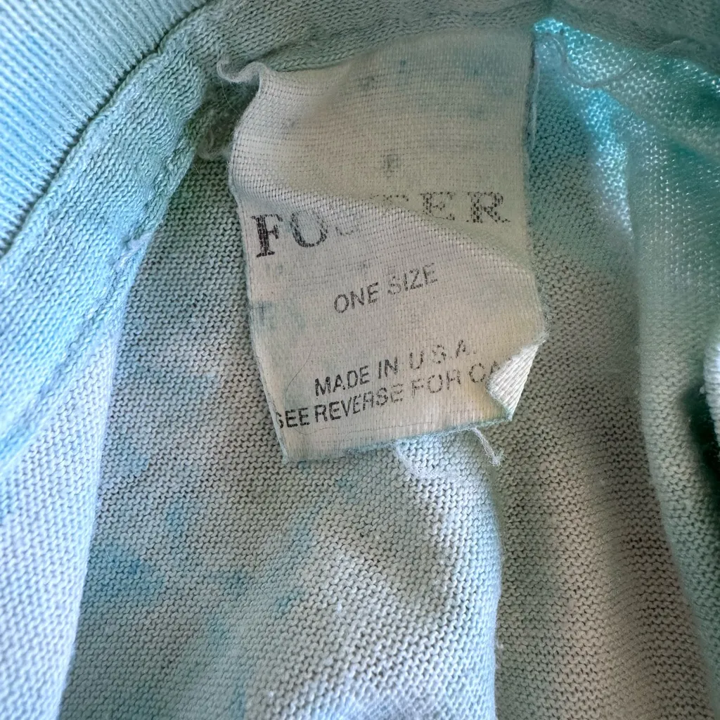 Philadelphia Eagles Reworked Tie Dye Long Sleeved Top Size Medium Vintage Green - Image 5