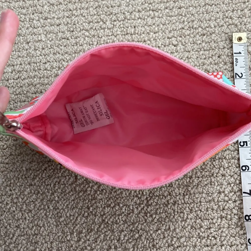 Clinique Cosmetic Case Donuts Makeup Bag Abstract Jewelry Full Zip NWOT - Image 6