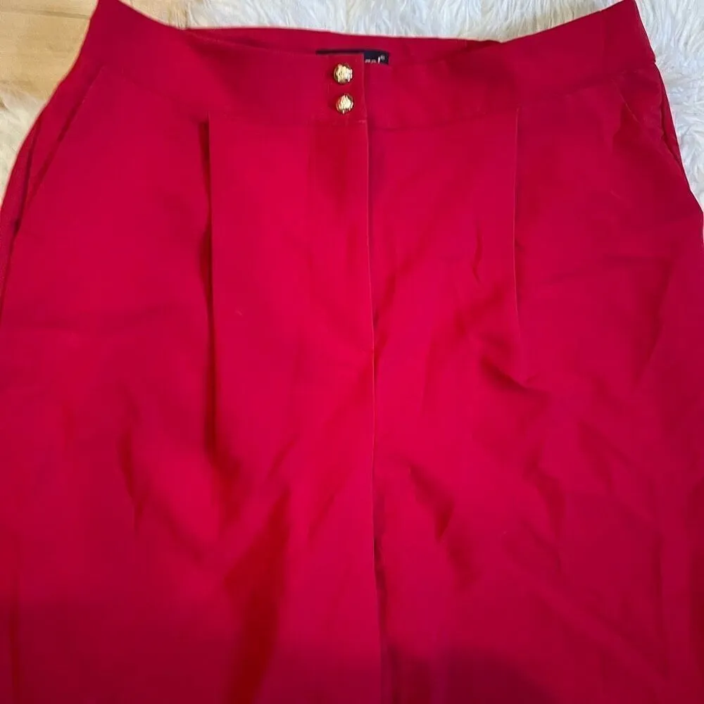 Red styles high waisted wide leg pants 2X - Image 5