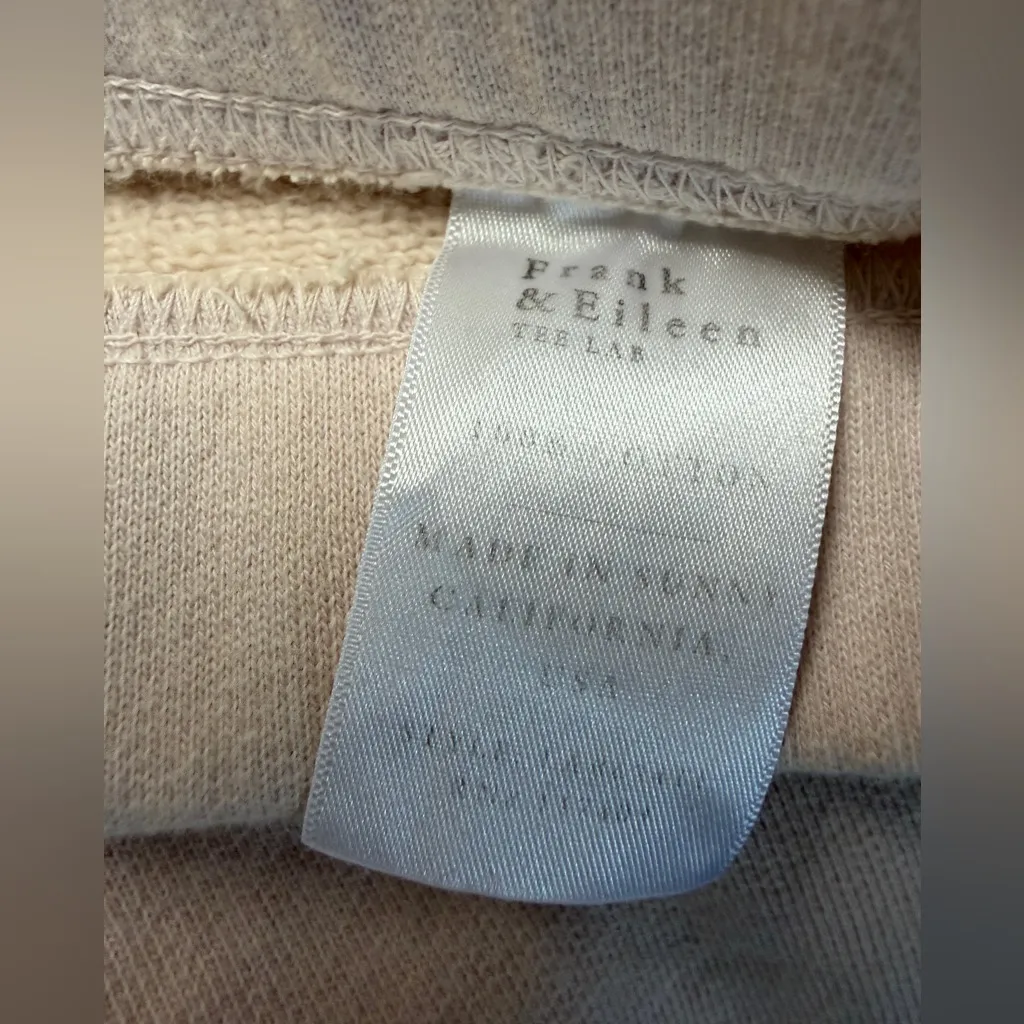 Frank & Eileen Pants Large Pink Catherine Cropped Triple Fleece $198 Sweatpants - Image 6