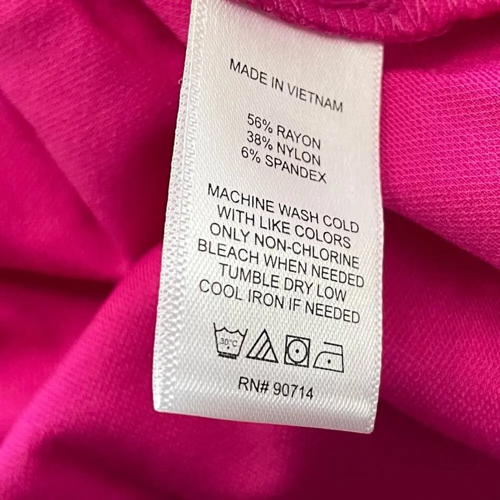 MSK Plus Size Pullover Sleeveless Midi Dress Fuchsia Women’s Sz 2X Pink - Image 7