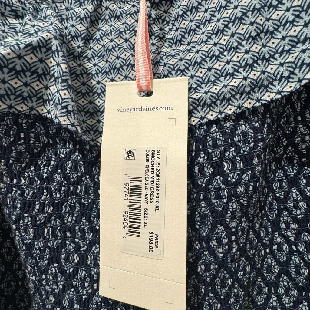 NWT Vineyard Vines Smocked MIDI Dress - Image 3