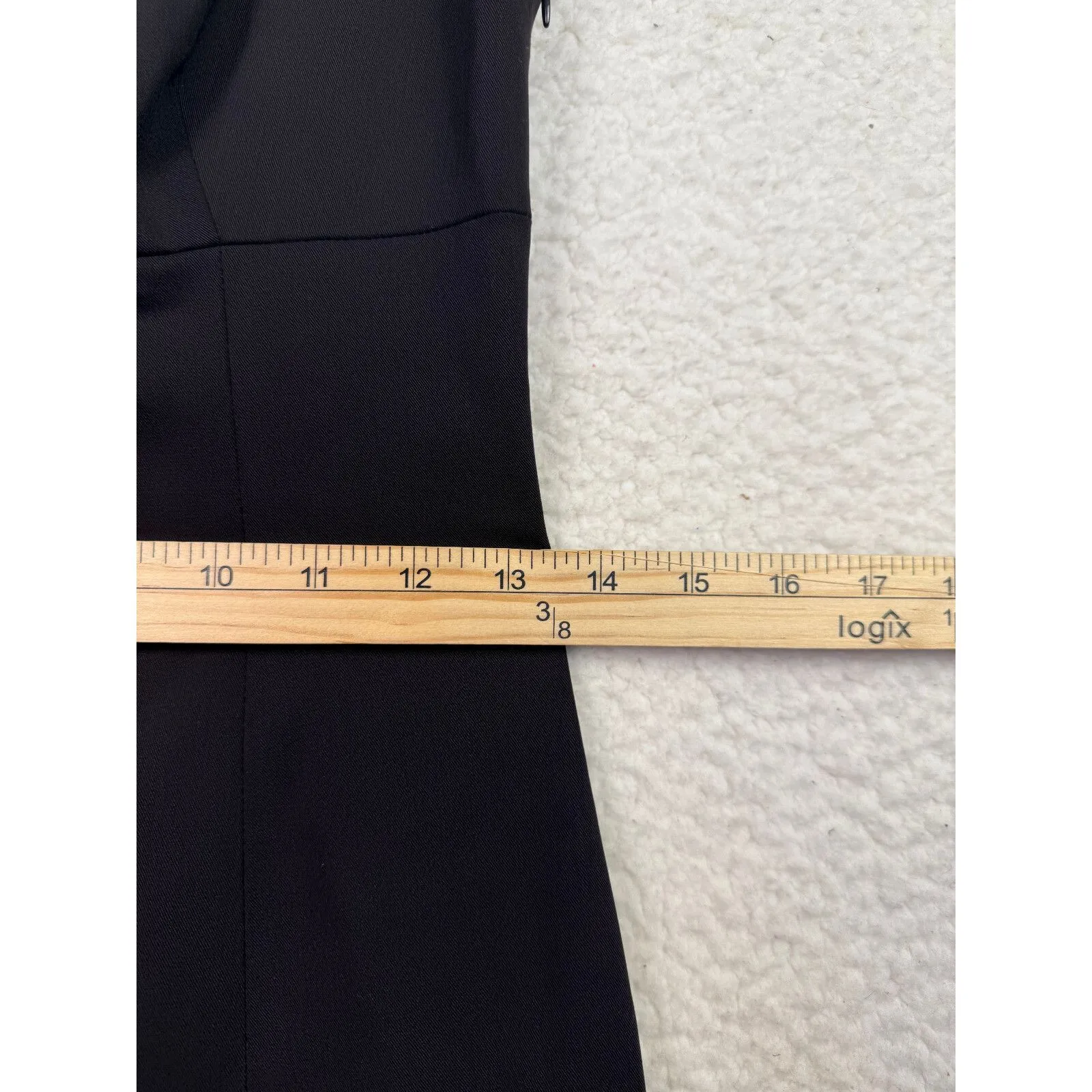 NEW ELIE TAHARI‎ Gaylan Dress Size 2 Rayon Wool Babydoll Black Goth Lined - Image 6