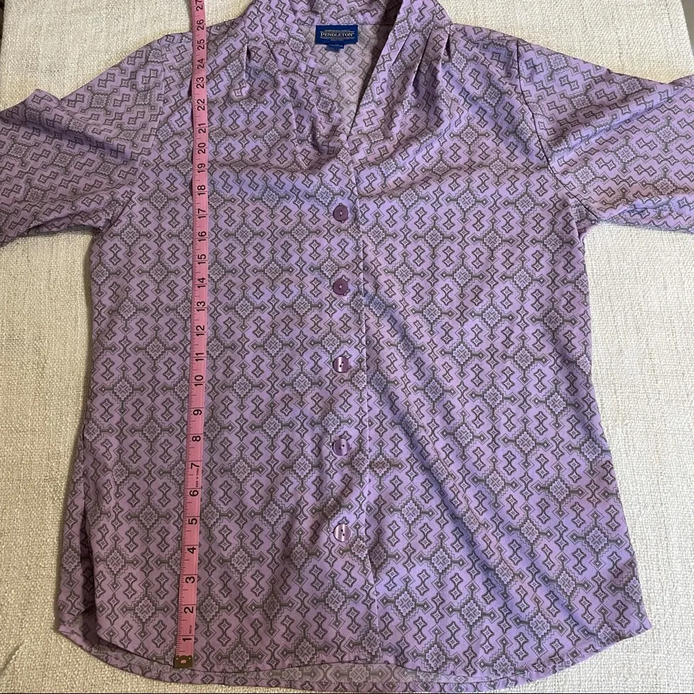 Pendleton  Tribal Print Button Blouse - Image 14