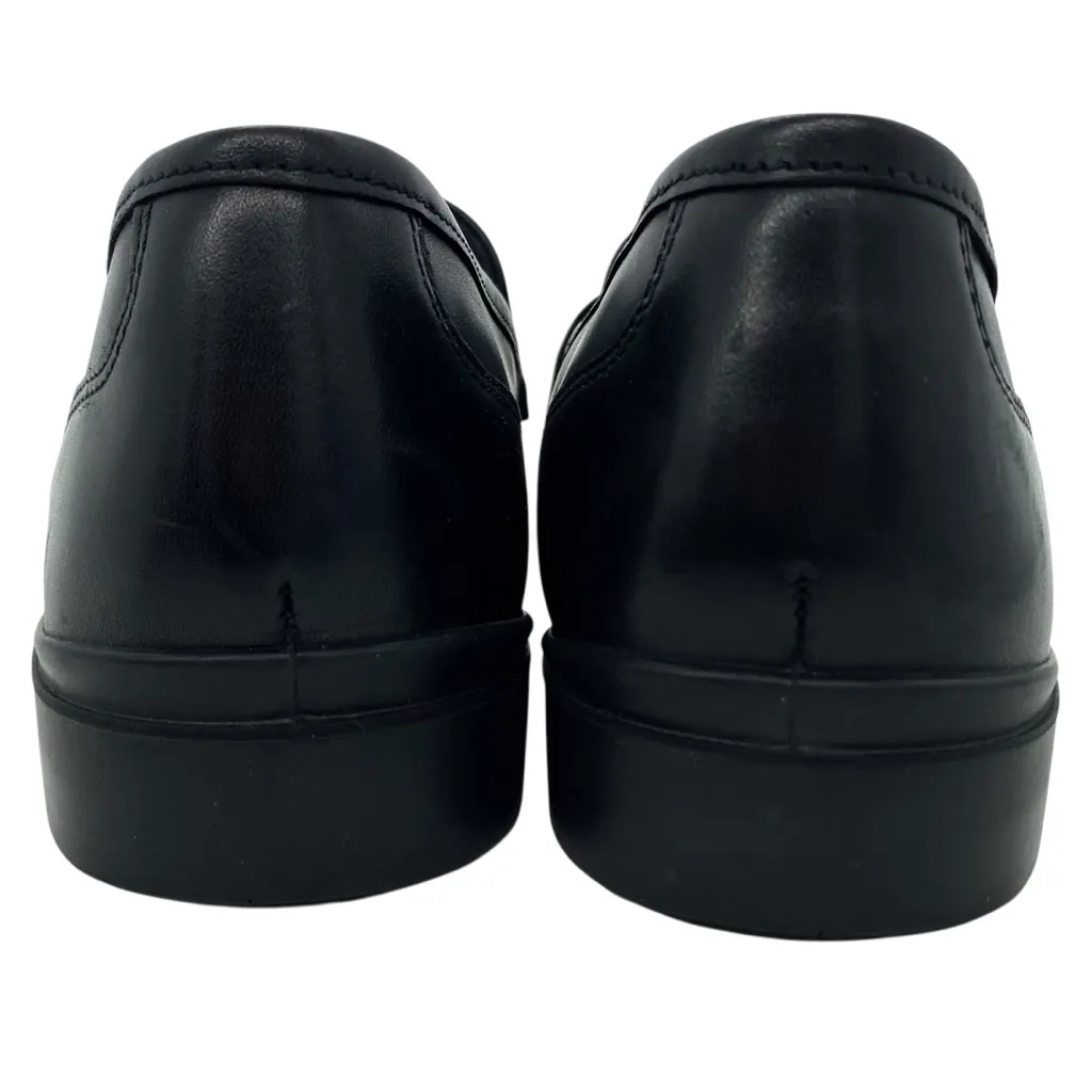 ECCO Women's Black Leather Loafer Dress Classic 15 Shoes - Image 8