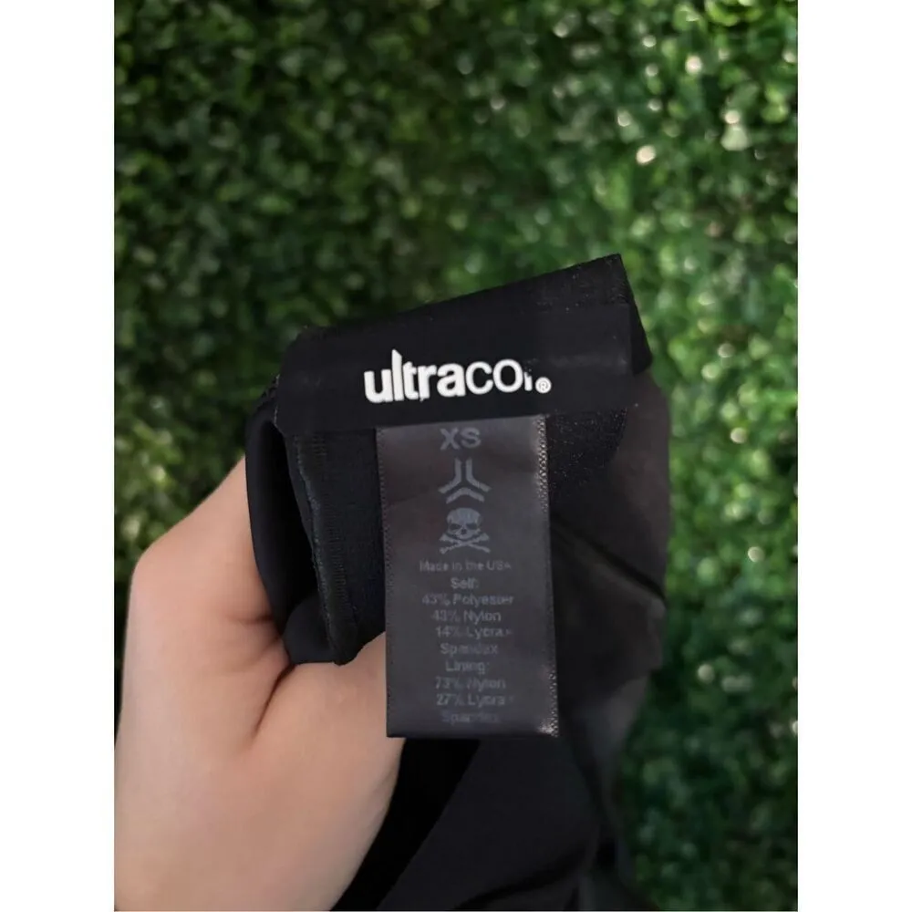 Ultracor Womens Black Camo High Waist Leggings Size XS Skulls - Image 5