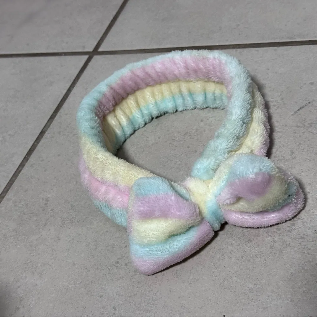 Facial Spa Headband. Blue - Image 3