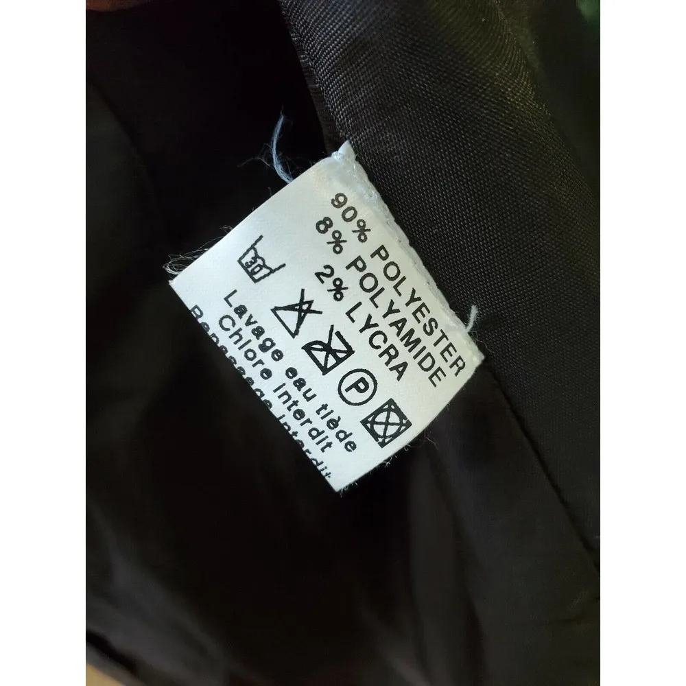 Vintage Serge Dana Brown Polyester Long Sleeve Single Breasted Fitted Blazer 40 - Image 10