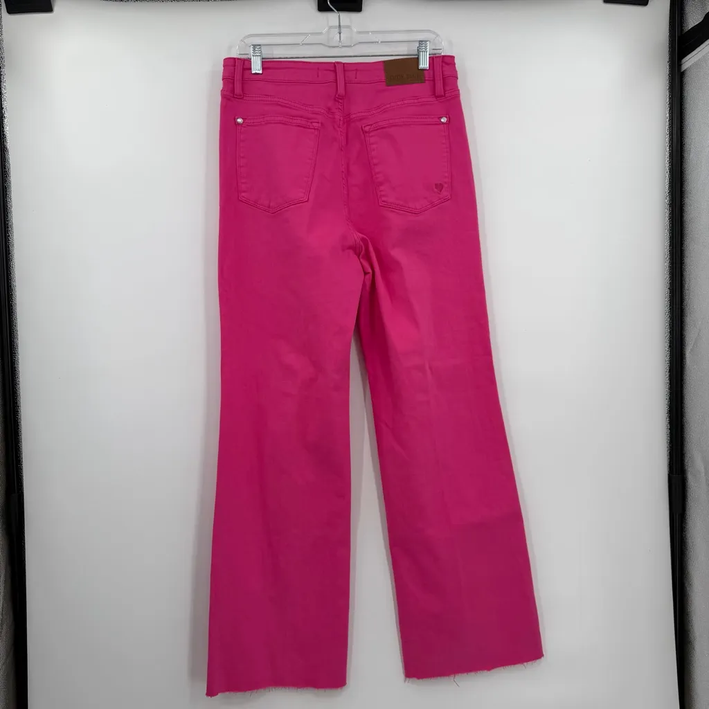 Judy blue pink garmet dyed wide leg jeans 13/31 - Image 2