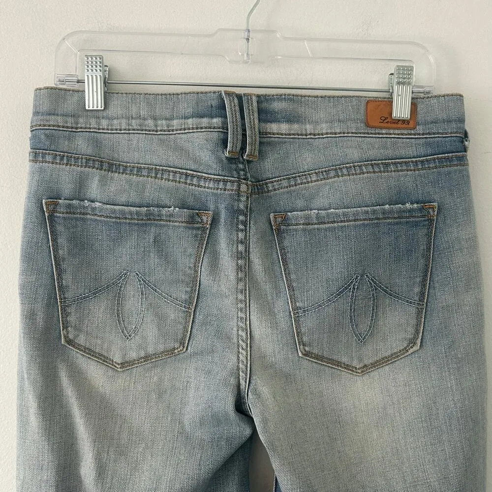 Level 99 Women's Sarah Twisted Seam Tomboy Light Wash Jeans Size 27 Blue - Image 7