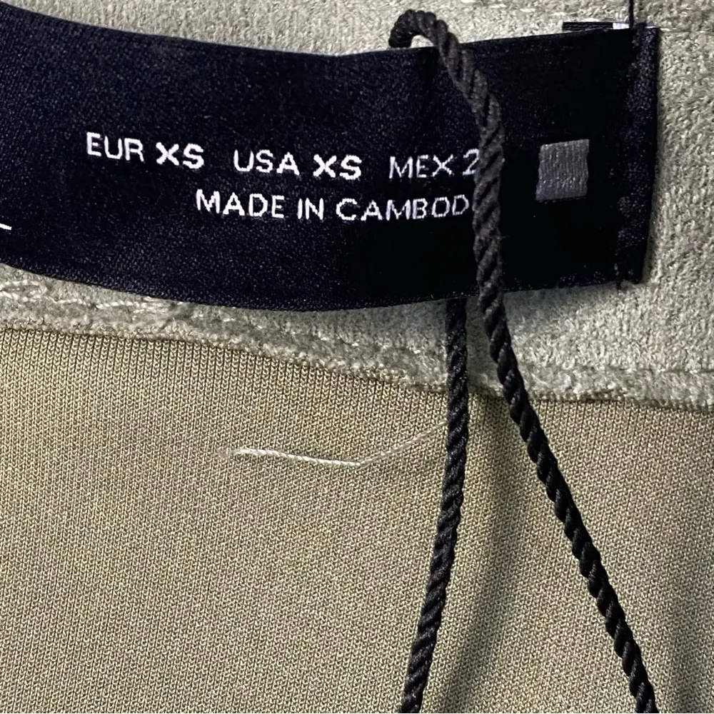 Zara Jacket Women XS Green Oversized Velvet Button Front Pockets Lightweight - Image 2