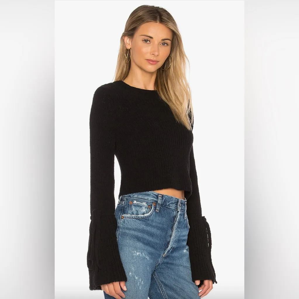 Lovers and Friends Black Bell Sleeve Sweater - Image 4