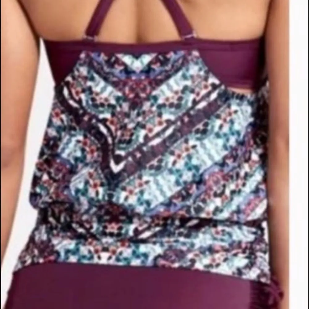 NWT Athleta Marrakesh Side Scrunch Tankini Swim Top or Swim Dress - Image 5