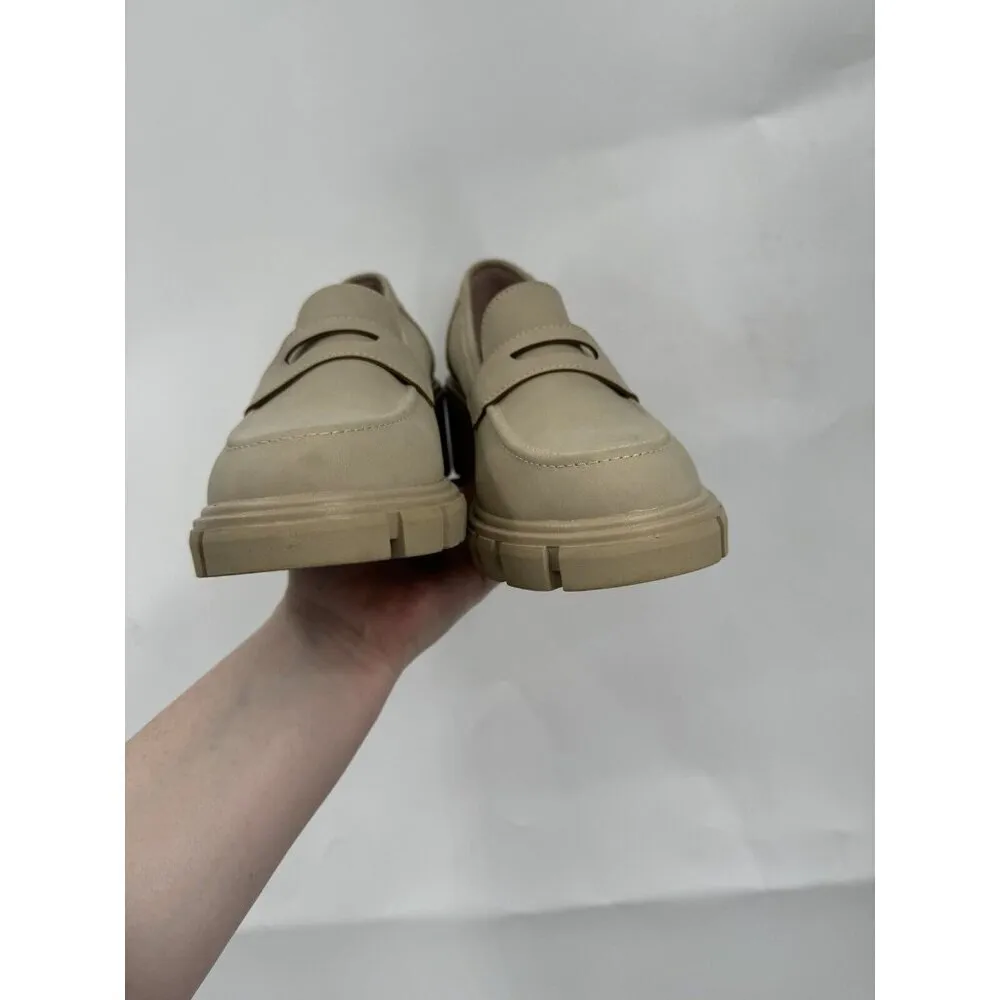 Sincerely Jules Loafer Women 9 Cream Light Academia Grunge Preppy Y2K Chunky - Image 9