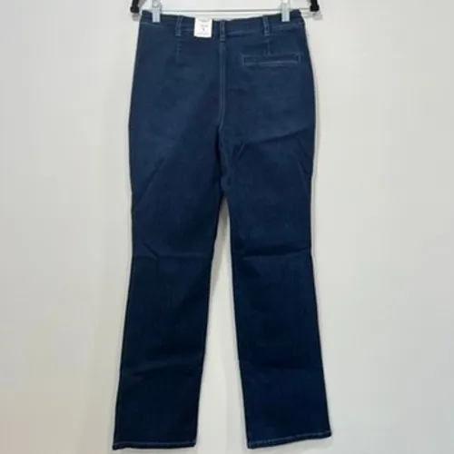 J‎ Mclaughlin Rutledge Jeans 4 NWT $178 Bootcut Blue Solid Dark Was Stretch - Image 4