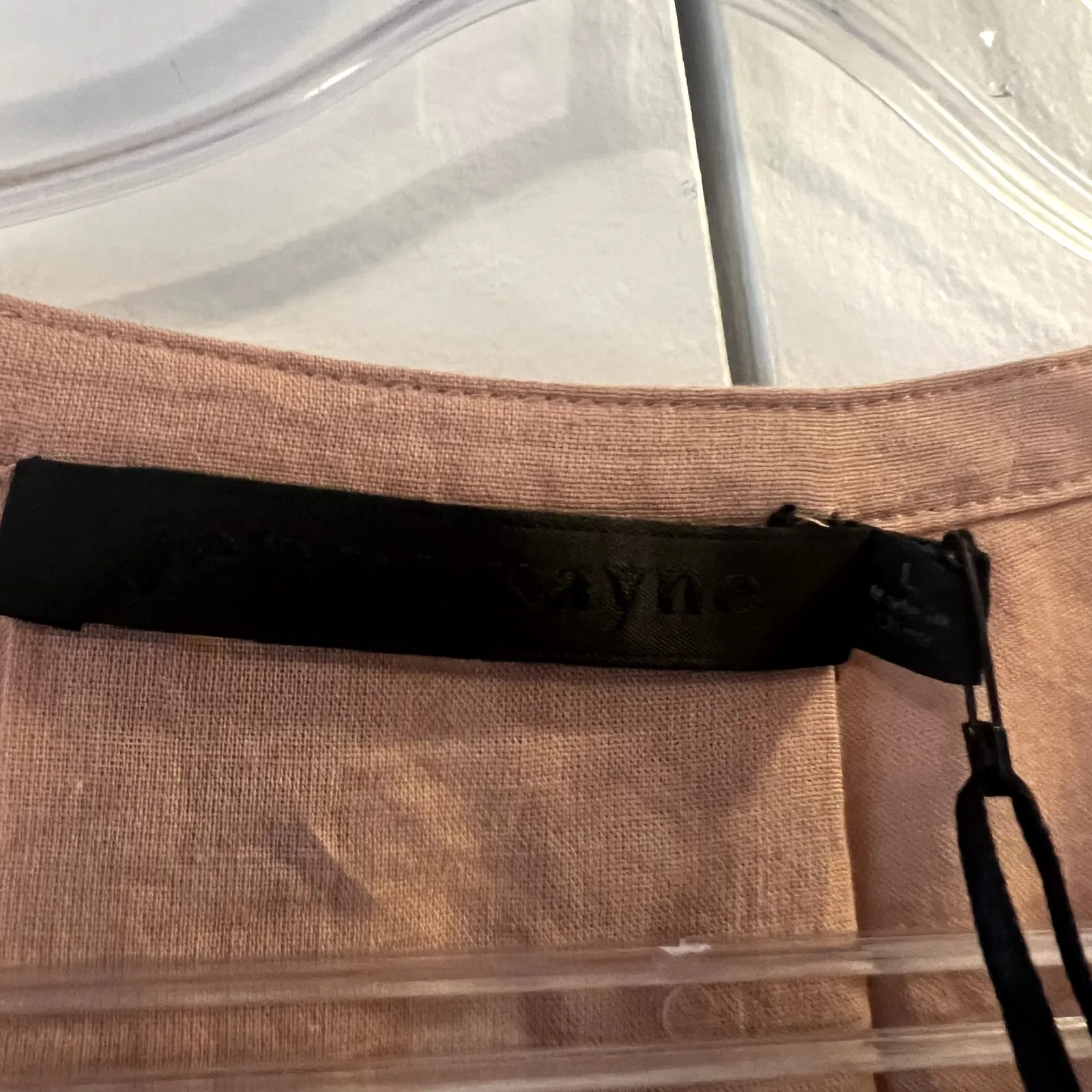 Jenni Kayne James midi Dress Dusk Rose size L cotton linen Pink Size L - Image 5