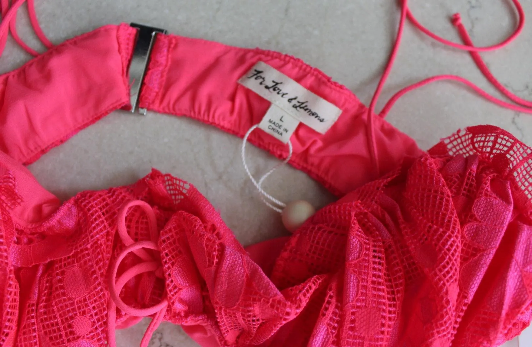 🍋 | Avalon Tie Strap Bra Top in Flamenco - Image 6