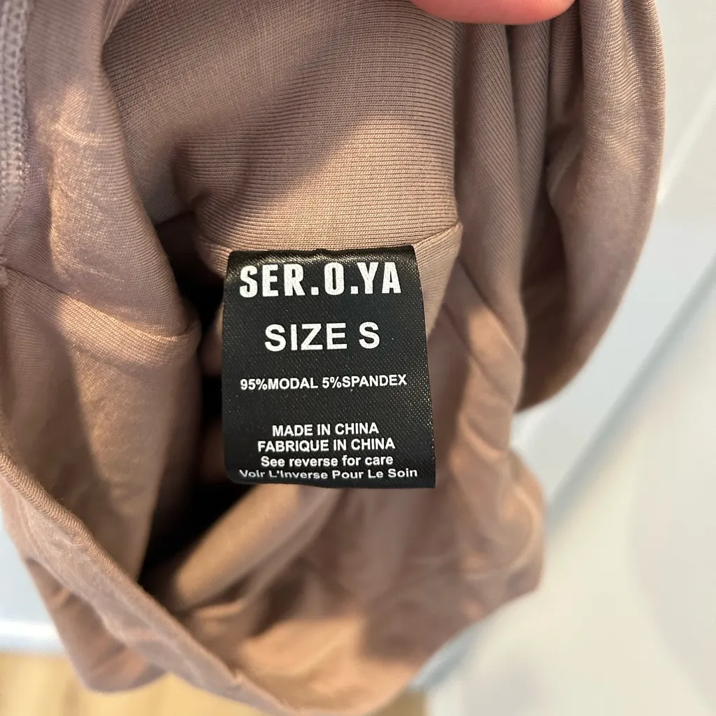 NWT Ser.O.Ya Retrofete Irene Dress Beige S Brown - Image 9