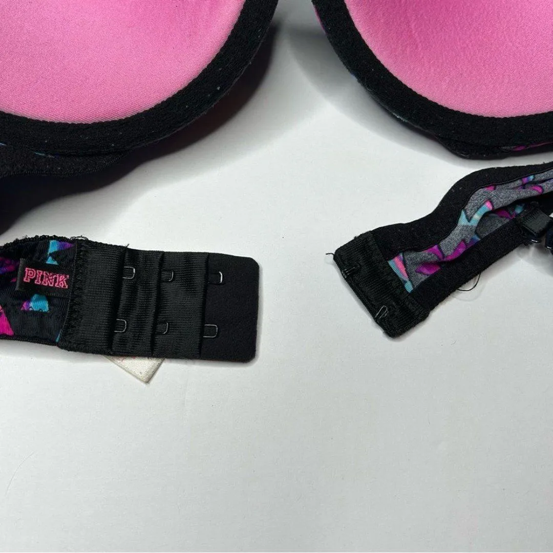 Pink Victoria’s Secret push up bra 34D - Image 6