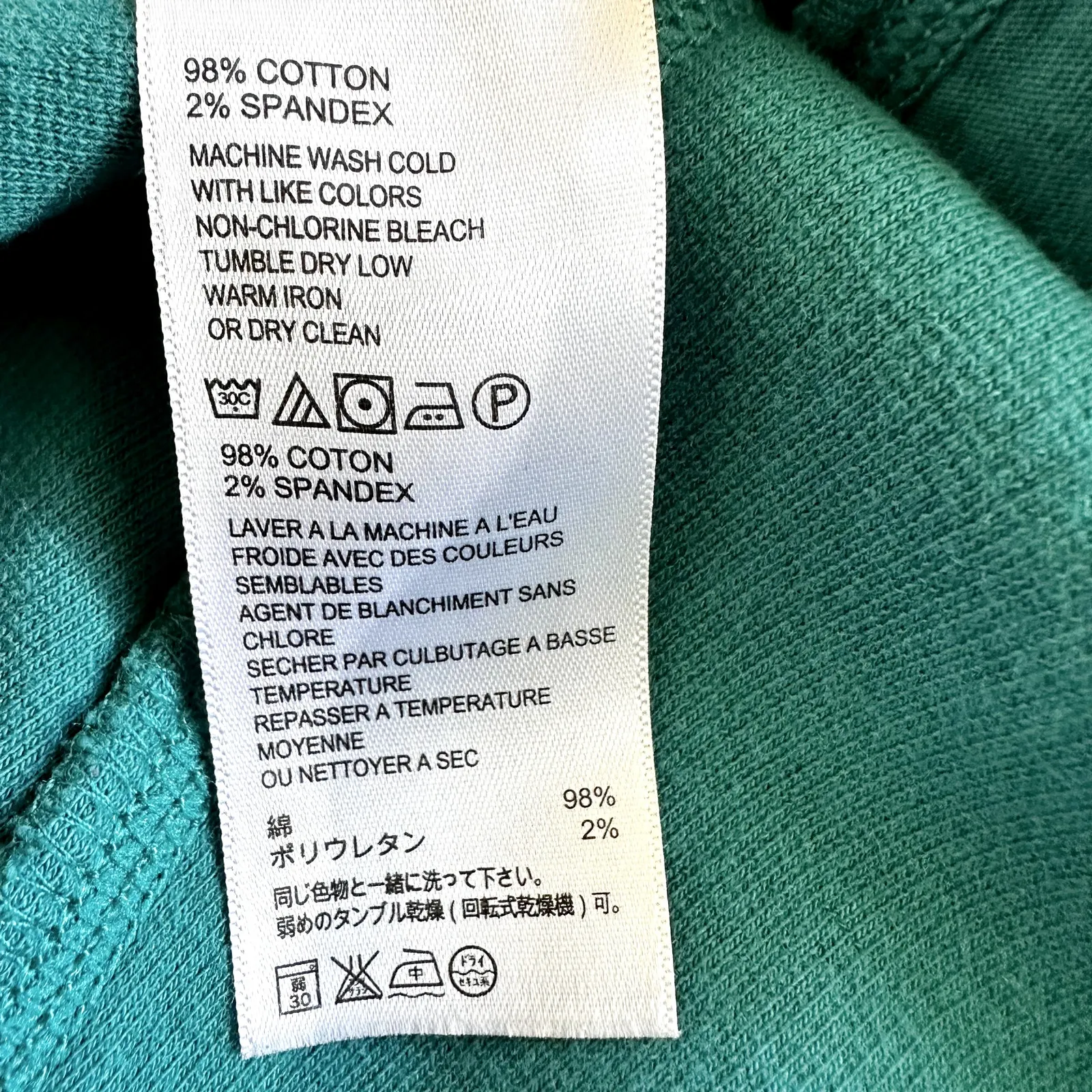 Tommy Bahama 1/2 Zip Sweater Hand Pockets Embroidered High Neck Cotton Blue M - Image 3