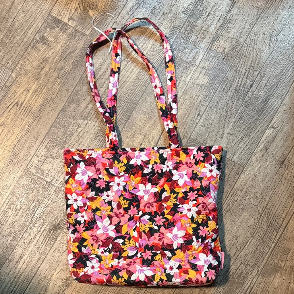 Vera Bradley Floral Tote Bag Red - Image 2