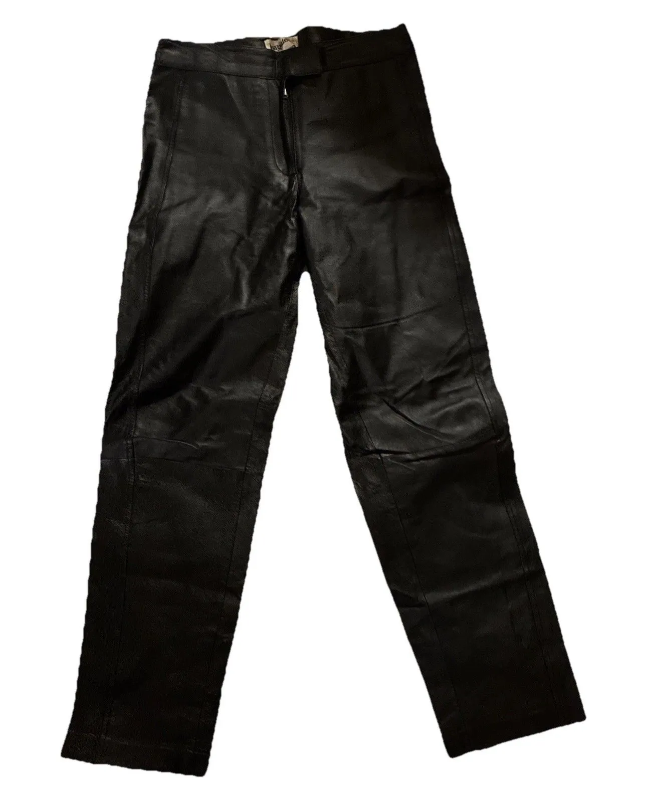 Bagatelle Women’s Leather Pants Size 8 Black High Rise Straight Leg Fully Lined - Image 1