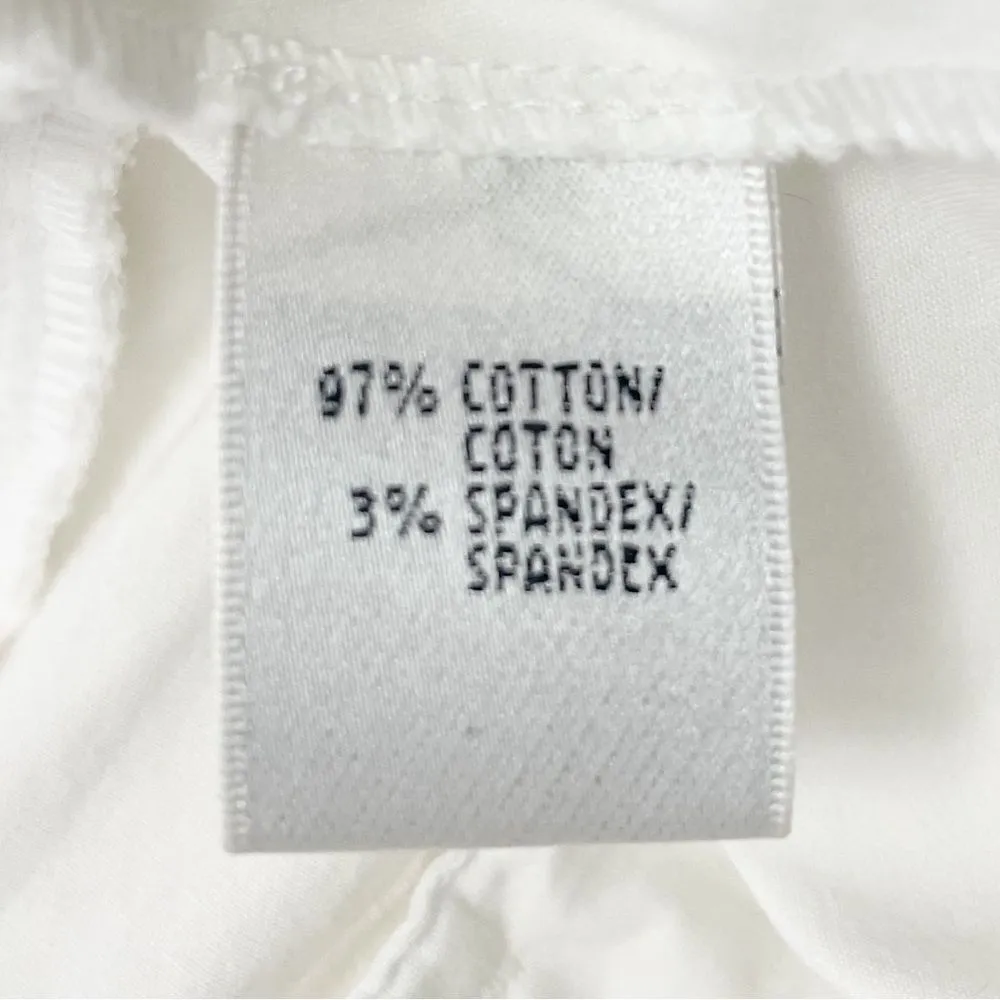 Lafayette 148 Shorts White Stretch Cotton Poplin 8” Bermuda Short Women’s Size 4 - Image 7