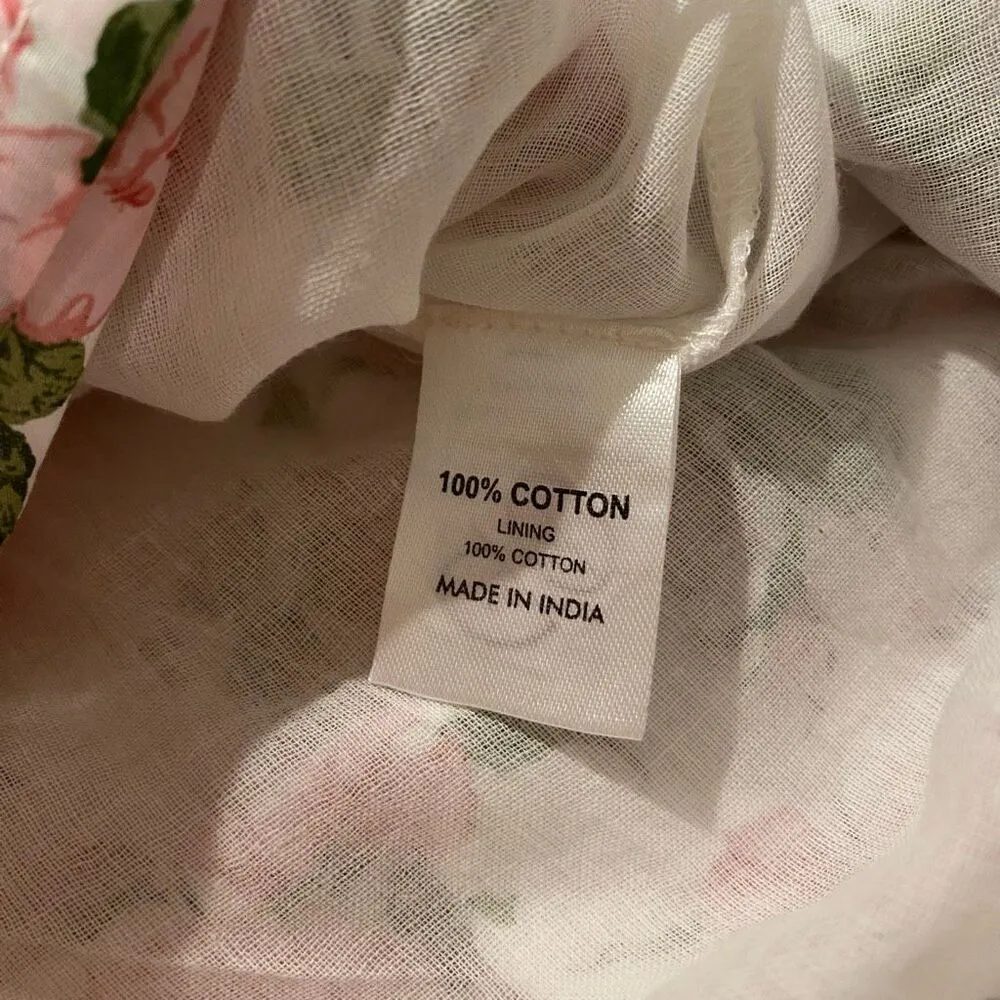 Rosie Cotswolds Eva Rose Cotton Midi Dress Small Pink - Image 6